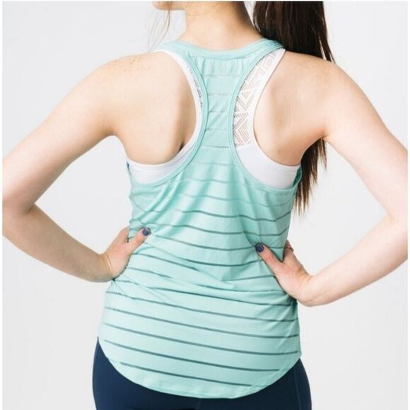 Zyia Active Mesh Convertible Racerback Workout Top Size XL Color Teal NWT - Picture 2 of 9